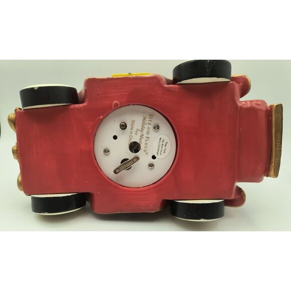 Fitz and Floyd Santa Christmas Car Musical Figurine Vintage Holiday Decor - Picture 10 of 13